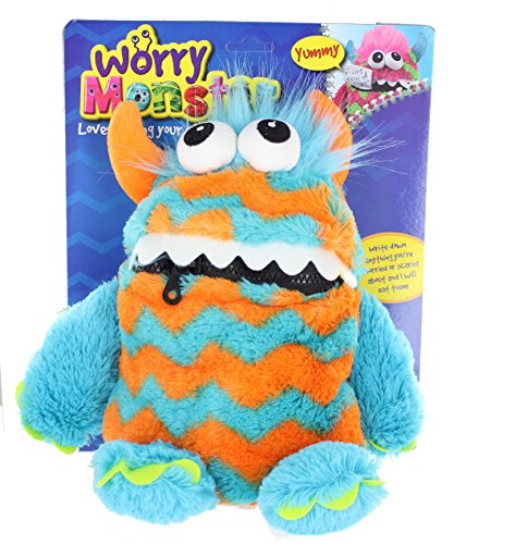 GOSH! DESIGNS Worry Monster Plüsch Soft Spielzeug blau & orange von Worry Monster