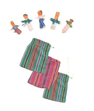 Woru Sorgenpüppchen Sorgenpuppe ca. Gross 5-5,5 cm Gross, 6 Stück im Beutel Woru Sorgenpüppchen Sorgenpuppe ca. Gross 5-5,5 cm Gross, 6 Stück im Beutel von Woru