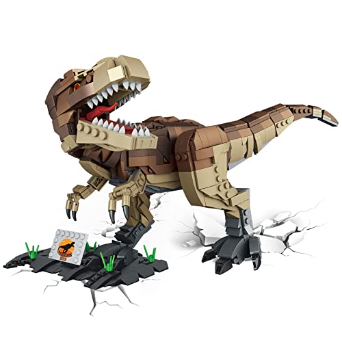 Creator Dinosaurier Spielzeug, 939 Stück Bausteine Set für Kinder ab 6 Jahren, Tyrannosaurus Figuren, Dino Konstruktionsset für Jungen Mädchen im Alter von 7 8 9 10 11 12 Bausteine Geschenk für Kinder von Wothfav