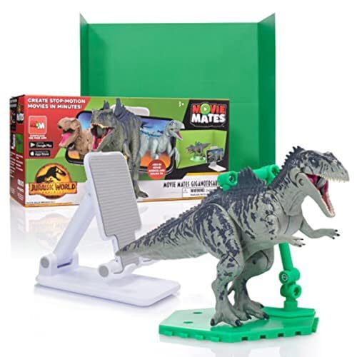 WOW! STUFF Jurassic World MovieMates Dinosaurier-Spielzeug, Giganotosaurus-Actionfigur, Hyper beweglich und App, offizielles Jurassic World und Dominion Dinosaurier-Spielzeug für Kinder ab 5 Jahren von WOW! STUFF