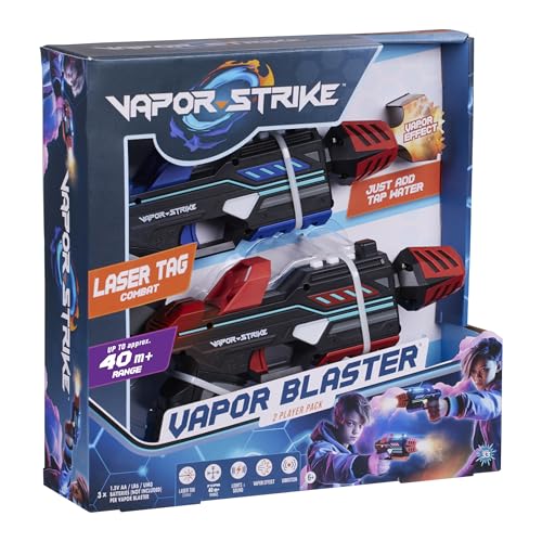 Vapor Strike Vapor Blasters 2 Spieler Pack, Lichter, Sounds & Dampfeffekte, Laser Tag Style Battle (Set mit 2 Blastern) von Wow Wee