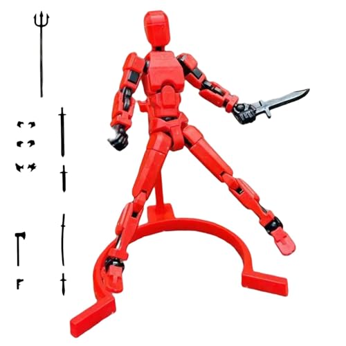 3D-Actionfiguren, 3D-gedruckte Actionfiguren - 3D-Druck mehrgelenkiger beweglicher Roboter - Sammlerstücke, Schreibtisch-Dekoration, Spielzeug-Set, Ostereier, Korbfüller für Kinder, Jungen, Mädchen, G von Wpsagek