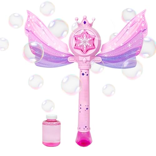 Blasenstabmaschine,Flügeldesign Blasengerät Stab | Automatisches Batteriebetriebenes Leuchtendes Musik Spielzeug Für Kinder Erwachsene Garten Outdoor Sommer Blasenstabmaschine,Flügeldesign Blasengerät Stab | Automatisches Batteriebetriebenes Leuchtendes Musik Spielzeug Für Kinder Erwachsene Garten Outdoor Sommer von Wpsagek
