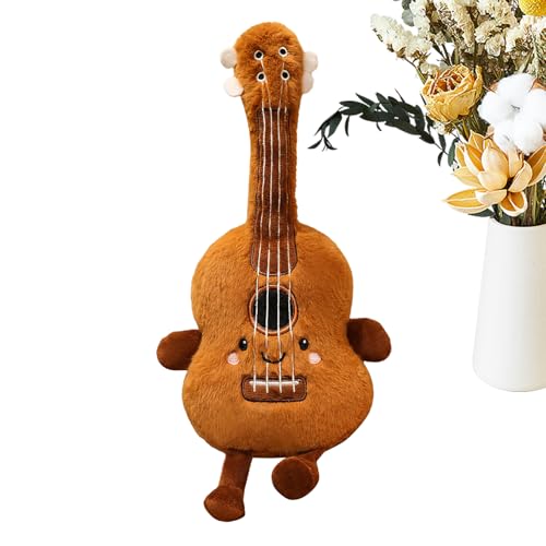 Plüsch Gitarren Puppe | Niedliches Kuscheliges Gitarrenkissen Musikinstrument - Weiches Schlafkissen Für Mädchen Erwachsene Plüsch Gitarren Puppe | Niedliches Kuscheliges Gitarrenkissen Musikinstrument - Weiches Schlafkissen Für Mädchen Erwachsene von Wpsagek