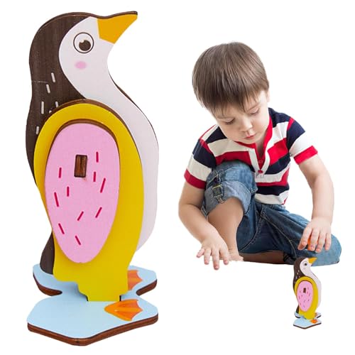 Wpsagek 3D-Tierpuzzle, 3D-Tierpuzzle für Kinder, Löwenpuzzle, Kinder Tiere Holz Puzzle Nette Montage Tier Modell Pädagogische Puzzle Blöcke Spielzeug von Wpsagek