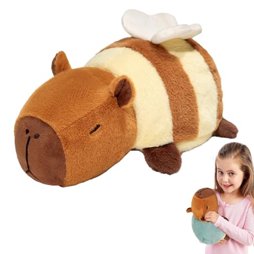 Wpsagek Capybara Plüsch, Capybara Stofftier | Wendbares Kinder-Plüschkissen | Verwandelnde Plüschtierpuppe 9,8 Zoll, weiches Tierplüschtier, Plüschpuppenkissen für Kinder von Wpsagek