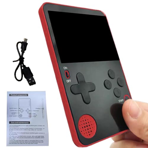 Wpsagek HD-Handheld-Spielekonsole, Handheld-Spielmaschine - Handheld tragbare Retro-Spielmaschine,Komfortables Spielgerät mit Kontrollgefühl für Auto, Zuhause, Reisen, Schule, Geschäftsreise von Wpsagek