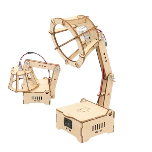 Wpsagek Kinderlampe Wissenschaftsspielzeug,Kinder-STEM-Spielzeuglampe - Fine Motor Toys Elektrische Lampe,Lernspielzeug für Tischlampen, Bausatz für Holzhandwerk, Lernspielzeug für Kinder mit -Spielen von Wpsagek