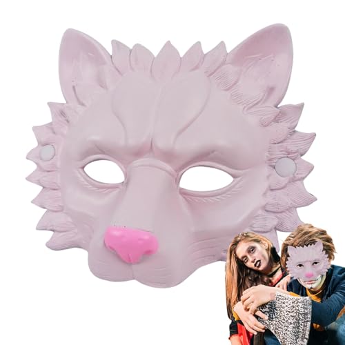 Wpsagek Löwe-Gesichtsmaske, Party-Tierkopfmaske | Gesichtsbedeckung Löwenmaske,Party-Gesichtsmaske, Halloween-Kopfbedeckung, PU-Kopfbedeckung, Foto-Requisiten, Halloween-Kostüm-Zubehör von Wpsagek