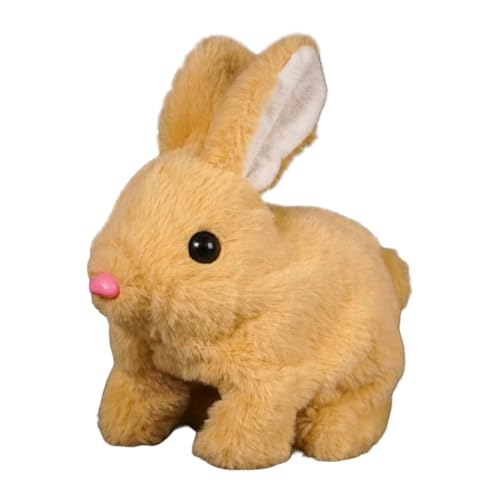 Wpsagek My Realistic Bunny Toy, Realistisches Kaninchen Stuffed Animals, Hüpfendes Kaninchen Spielzeug, Interaktives Plüschhase, Geräusche Macht Und Dessen Ohren Und Nase Sich Bewegen von Wpsagek