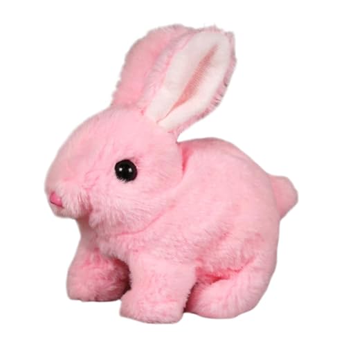 Wpsagek My Realistic Bunny Toy, Realistisches Kaninchen Stuffed Animals, Hüpfendes Kaninchen Spielzeug, Interaktives Plüschhase, Geräusche Macht Und Dessen Ohren Und Nase Sich Bewegen von Wpsagek