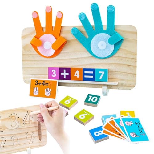 Wpsagek Pädagogisches Lern-Zahlenspielzeug für Kleinkinder, Fingerzähl-Mathespielzeug | Fingerzählen, pädagogisches Manipulatives Mathe-Spielzeug - Homeschool-Mathe-Lernzubehör für Vorschulkinder im von Wpsagek