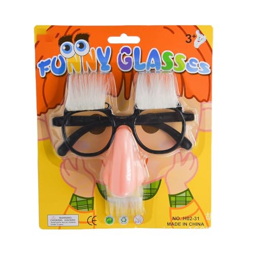 Wpsagek Partybrille für Erwachsene, lustige Halloween-Brille | Niedliche Halloween-Partygeschenke, Verkleidungsgläser | Neuartige Brille mit Schnurrbart, Foto-Requisiten-Brille für von Wpsagek