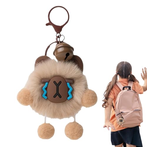 Wpsagek Plüschpuppenanhänger, Plüschanhänger Schlüsselanhänger,Schlüsselanhänger mit Cartoon-Tierpuppe | Plüsch-Schlüsselanhänger in leuchtenden Farben für Autoschlüssel, Rucksack, Handy und Taschen von Wpsagek