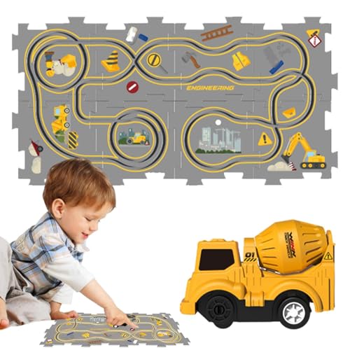 Wpsagek Puzzle-Autobahn, Eisenbahnwaggon-Puzzlebahn,Autospielzeug Rennbahn-Puzzle-Eisenbahnwagen | Kleinkindspielzeug, Cartoon-Autobahn, Lernspielzeug, Puzzlebahn, Puzzle-Racer, von Wpsagek