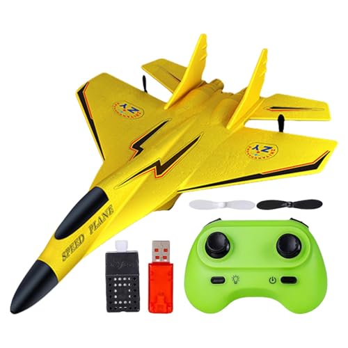 Wpsagek RC Flugzeug, 2,4Ghz Ferngesteuertes Flugzeug, RC Flugzeug Ferngesteuert Mit LED-Licht, Wiederaufladbar RC Ferngesteuertes Spielzeug Mit Fernbedienung Für Kinder Erwachsene von Wpsagek