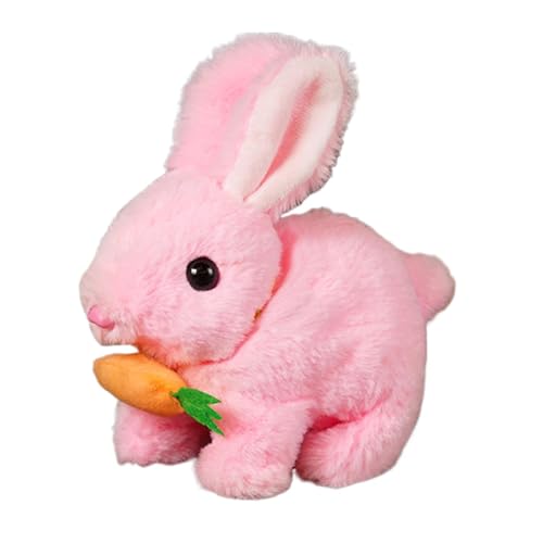 Wpsagek Realistisches Kaninchen Spielzeug, My Realistic Bunny Toy, Hasen Stuffed Animals Spielzeug, Interaktives Hüpfendes Kaninchen Mit Klängen Und Bewegungen von Wpsagek