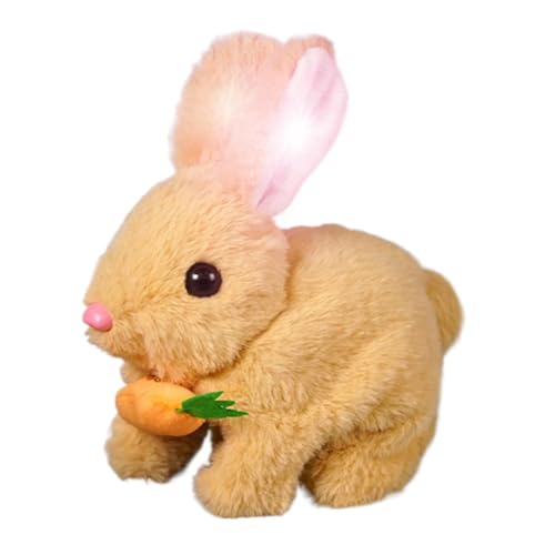 Wpsagek Realistisches Kaninchen Spielzeug, My Realistic Bunny Toy, Hasen Stuffed Animals Spielzeug, Interaktives Hüpfendes Kaninchen Mit Klängen Und Bewegungen von Wpsagek