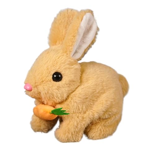 Wpsagek Realistisches Kaninchen Spielzeug, My Realistic Bunny Toy, Hasen Stuffed Animals Spielzeug, Interaktives Hüpfendes Kaninchen Mit Klängen Und Bewegungen von Wpsagek