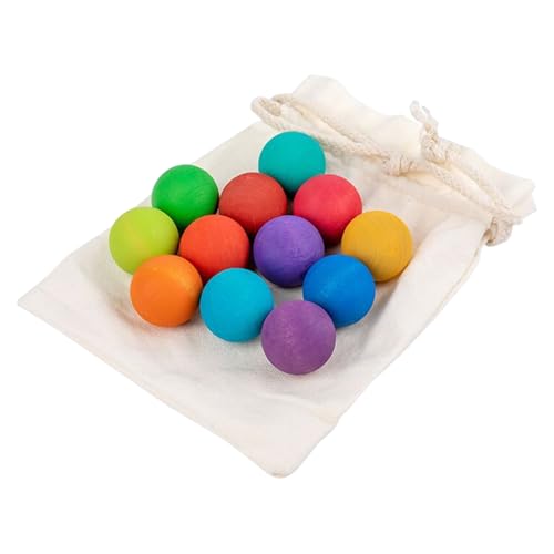 Wpsagek Regenbogen Holzkugel | 12 Teile Farbmix Kugeln | Lernspielzeug Zum Greifen Und Sortieren Für Kleinkinder Und Kinder Mit Spielspaß Wpsagek Regenbogen Holzkugel | 12 Teile Farbmix Kugeln | Lernspielzeug Zum Greifen Und Sortieren Für Kleinkinder Und Kinder Mit Spielspaß von Wpsagek