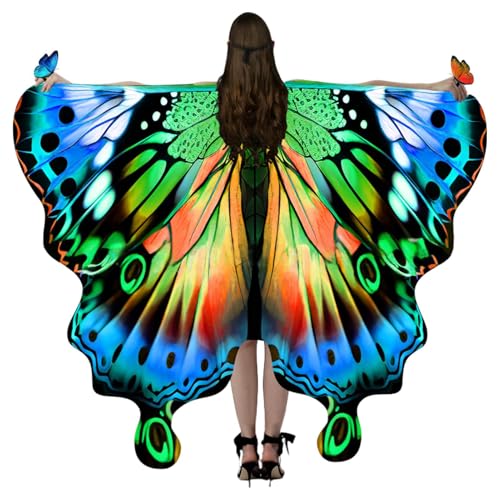 Wpsagek Schmetterlingskostüm,Verwandlungskostüm Flügel Für Halloween | Halloween Kostüm Cosplay Umhang für Rollenspiel Maskerade Party Bühnenauftritt Wpsagek Schmetterlingskostüm,Verwandlungskostüm Flügel Für Halloween | Halloween Kostüm Cosplay Umhang für Rollenspiel Maskerade Party Bühnenauftritt von Wpsagek
