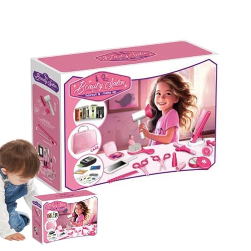 Wpsagek Stylist-Friseur-Rollenspielset, Rollenspielset für Friseursalons,Stellen Sie Sich vor, Sie Spielen EIN Friseur-Schönheitssalon-Spielzeug - Kinderfriseur-Set, Spielzeug, von Wpsagek