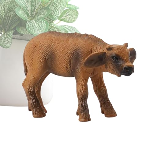 Wpsagek Viehmodelle, Viehfarmspielzeug, Bullenstatue -Figuren, Bulle Farm Animal Toys Sammlung Spielset für Familie, Freunde, Kinder, und Mädchen von Wpsagek