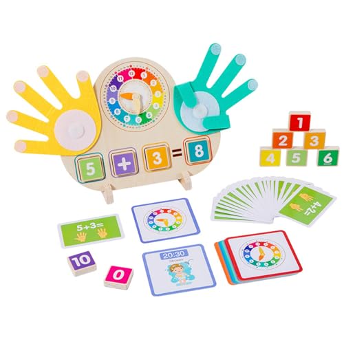 Wpsagek Vorschule Mathe Lernspielzeug, Pädagogische Rechenblöcke Uhr Lernspielzeug, Hausunterricht Lehrmittel Früherziehung Material für Kita Reisen Outdoor Wpsagek Vorschule Mathe Lernspielzeug, Pädagogische Rechenblöcke Uhr Lernspielzeug, Hausunterricht Lehrmittel Früherziehung Material für Kita Reisen Outdoor von Wpsagek