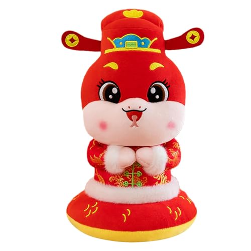 Wpsagek Weiche Schlangenpuppen, Schlangen-Plüschtier - Traditionelles chinesisches Frühlingsfest-Plüschschlangenspielzeug,Jahr der Schlangen-Maskottchen-Plüschtier für Tische, Sofas, Bücherregale, von Wpsagek