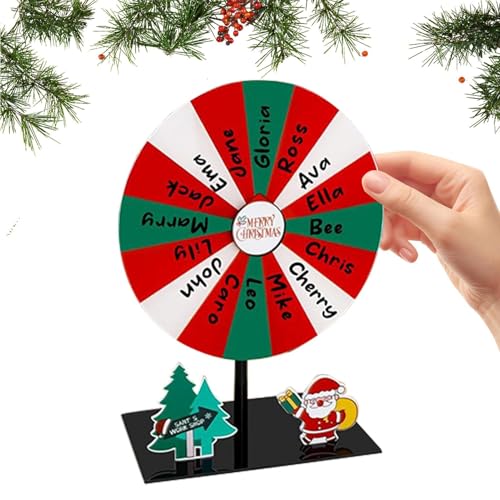 Wpsagek Weihnachts Gewinnrad - Glücksrad Mit Ständer | Tragbares Familienspiel Für Klassenzimmer Schule Events Partys Wpsagek Weihnachts Gewinnrad - Glücksrad Mit Ständer | Tragbares Familienspiel Für Klassenzimmer Schule Events Partys von Wpsagek