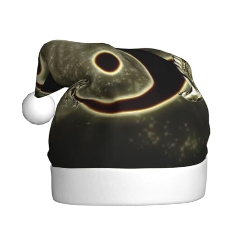 Wquvmds Yin Yang Dragon Tiger Santa Hat, Weihnachtsmütze Urlaub für Erwachsene, Unisex, Weihnachtsmannmütze, Plüschmütze von Wquvmds