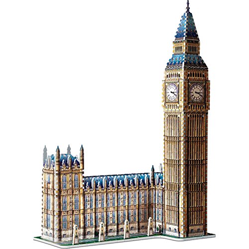 Wrebbit 3D W3D-2002 - Big Ben und House Of Parliament - Queen Elisabeth Tower, 3D-Puzzle von Wrebbit 3D