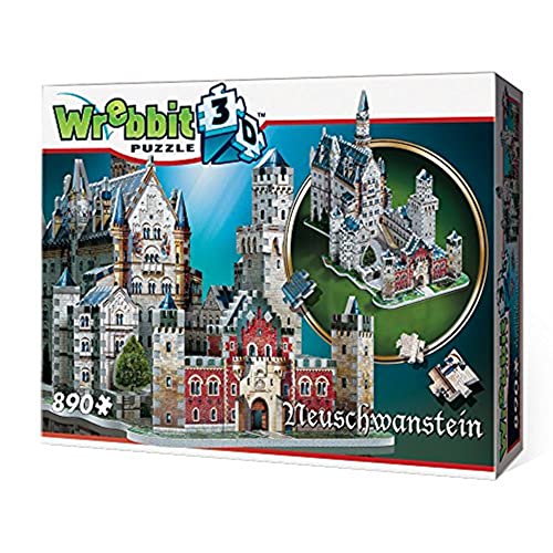 WREBBIT3D , Neuschwanstein Castle (890pc), 3D Puzzle, Ages 14+ von WREBBIT3D