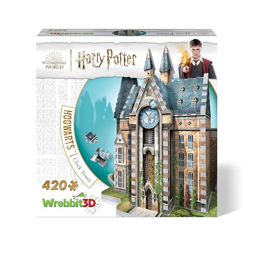 Wrebbit3D, Harry Potter: Hogwarts Clock Tower (420pc), 3D Puzzle, Ages 14+ von Wrebbit 3D