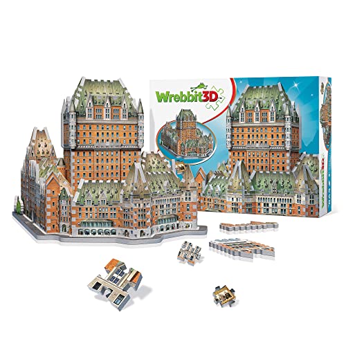 Wrebbit 3D W3D-2022 Wrebbit3D-Le Jigsaw Puzzle-865 Pieces Pracht 3D-Puzzle, bunt, Le Château Frontenac von Wrebbit 3D