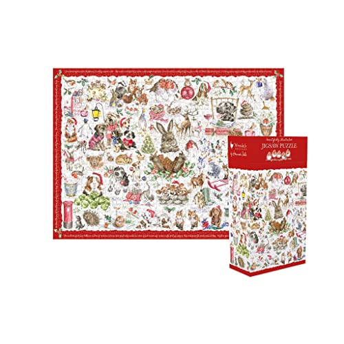 Wrendale Designs von Hannah Dale Wrendale Designs – 'The Country Set Christmas' Puzzle von Wrendale Designs