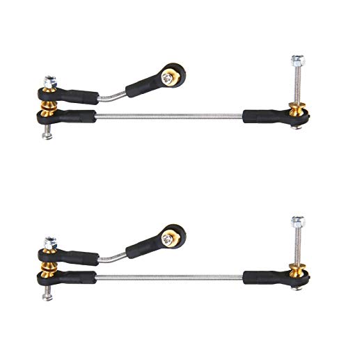 Wresetly 2 Set Steering Pull Rod Rod Upgrade Parts für B14 B24 B16 B36 C14 C24 C44 1/16 RC Autozubehör von Wresetly