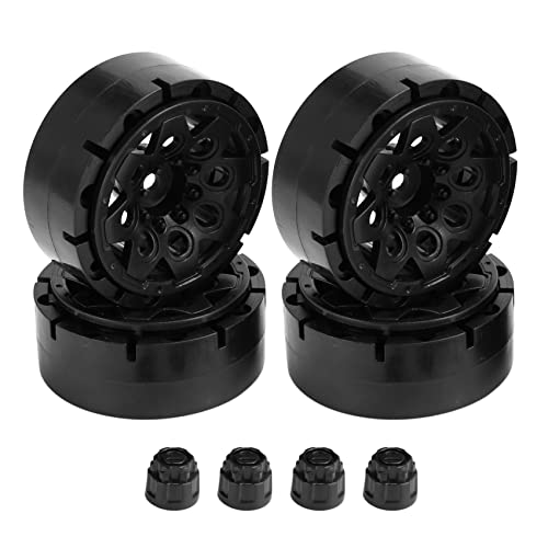 Wresetly 4 STÜCKE Kunststoff Beadlock 1,9 Rad Naben Felge für 1/10 RC Crawler Auto Axial SCX10 90046 AXI03007 TRX4 D90 von Wresetly