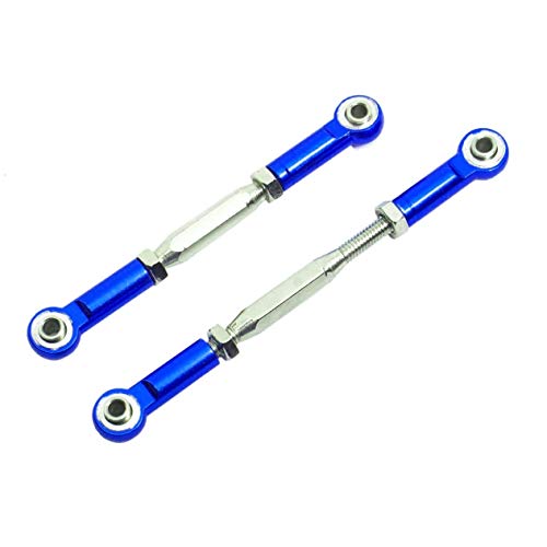 Wresetly Traktion Servo Link verstellbar aus Metall von 2 Stück für Slash 5807 HQ727 Upgrade-Teile für Auto 1/10 RC, 3 von Wresetly