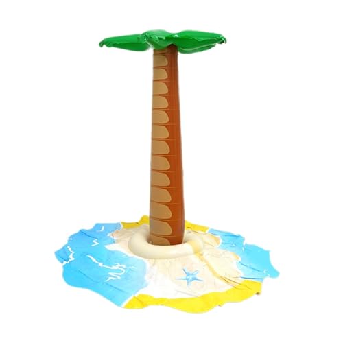 Aufblasbare Palme, PVC-Wassersprüh-Pad-Spielzeug, Sommer-Pool- und Strandparty-Dekoration, interaktiver Outdoor-Spaß, einfach aufzublasen, für jede Party oder jeden Spielbereich, 39,37 x 0,7 Zoll von Wrohto