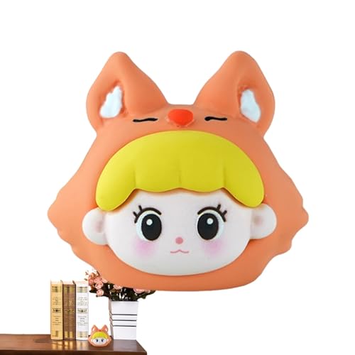 Cute Resin Crafts, Dolls and Trendy Figures, Cute Animal Anime Figure Doll, Resin Cartoon Figure Toy Table Centerpiece, Collectible Figurine for Living Room Bedroom Kids Room von Wrohto