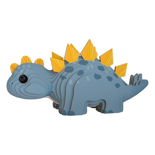 Dinosaur Puzzles for Kids, Jigsaw Stegosaurus Paper Toy Puzzles, Raptor Stegosaurus Animal Puzzle, Educational Learning Activity for Children Age 6 and, 9.2x3.8cm von Wrohto