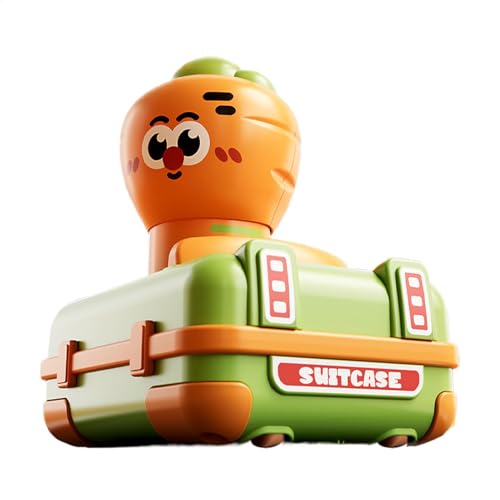 Push and Go Friction Powered Car, Cute Cartoon Stunt Vehicle, Safe Truck Toy for Children, for Birthday, New Year, Christmas, Easter, Fun Playtime Car, 4.02 inches von Wrohto