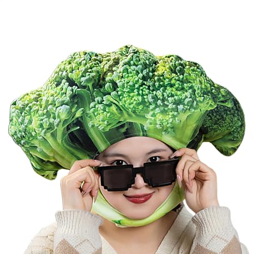 Vegetable Photo Hat, Plush Cartoon Photo Hat, Broccoli Headgear Hat, Cosplay Costume Hat, Funny Vegetable Hat, Easter Photo Props, Christmas Photo Props, Broccoli Cosplay Hat, von Wrohto