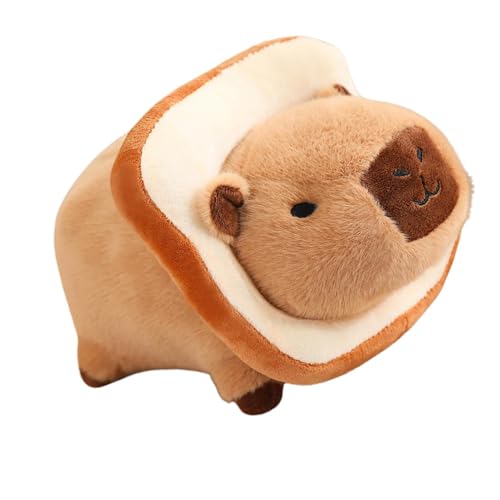 Wrohto Capybara-Plüschtier, Gefülltes Capybara,10-Zoll weiches Capybara-Plüschtier - Realistische Spielzeugkissen, Wurfkissen, Stoffpuppen, Tierplüsch-Wohndekoration für alle Altersgruppen, Kinder, von Wrohto