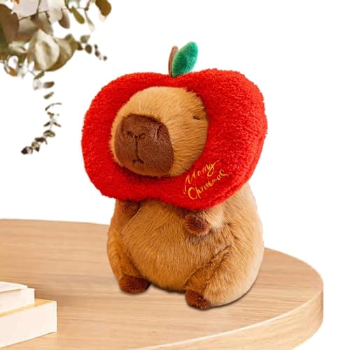 Wrohto Capybara Plush, Christmas Capybara Stuffed Animal, Cute Capybara Plush Doll, Capybara Stuffed Animal, Capybara Christmas Plush, Cartoon Capybara Plushie, Holiday Capybara Toy, Soft Capybara von Wrohto