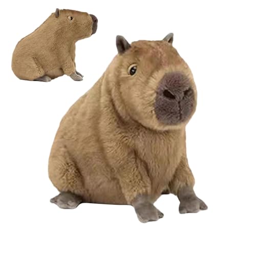 Wrohto Capybara Plush, Realistic Capybara Toy, Cute Capybara Plushies, Simulation Stuffed Toy, Soft Crawling Capybara, Adorable Plush Pillow, Unique Model Dolls, Capybara Stuffed Animal, von Wrohto