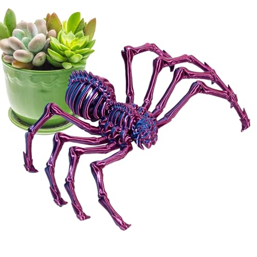 Wrohto Gelenkspinne, Spinnen-Zappelspielzeug | Executive Desk Toys Riesenspinne - 3D bewegliche Spinne Erwachsene Fidget Toys Mystery Spider Halloween Dekorationen von Wrohto