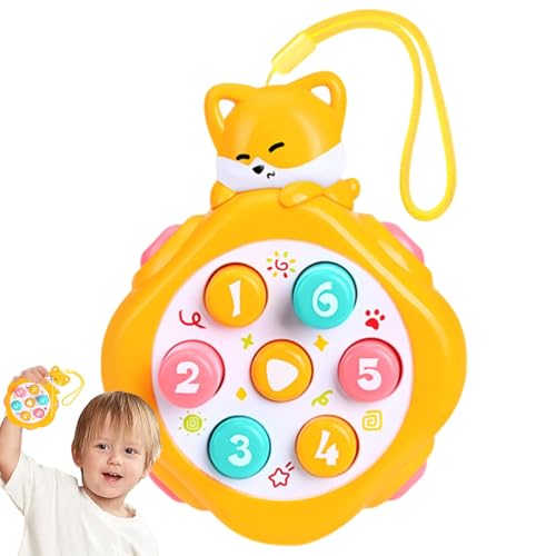 Wrohto Handheld-Fingerspiel, Finger-Popper-Spielzeug - Drücken Sie Sinnesspiele - Interaktive Puzzle-Spielmaschine, pädagogischer Whack-Button-Spielspaß für Kinder und Erwachsene von Wrohto