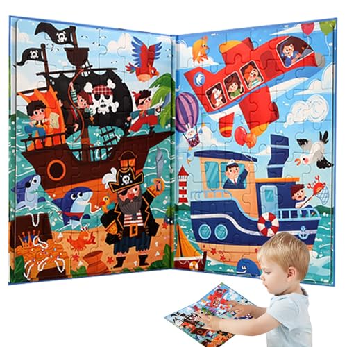 Wrohto Magnetische Puzzles für Kleinkinder, Reise-Puzzlespiele,Mädchen-Puzzle-Brettspiel | Lustige Lern- und Reiserätsel für, Mädchen und Kinder im Vorschulalter von Wrohto